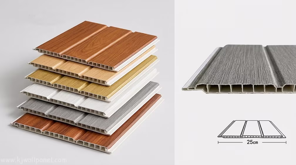 25cm 2 groove pvc ceiling boards wholesale