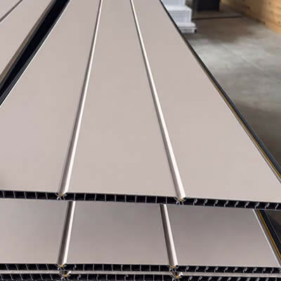Double Groove PVC Ceiling & Wall Cladding, Realistic Wood Grain Texture, Waterproof Panel for Kitchen, Bathroom, & Living Room, Wholesale
