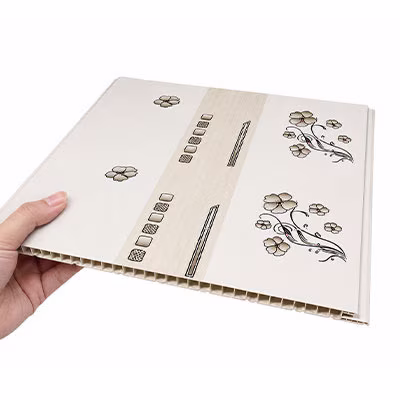 Interior PVC Ceiling Tiles Assorted Patterns (Floral, Stripe & Classic Style) Plastic Board for Residential & Commercial Building Projects